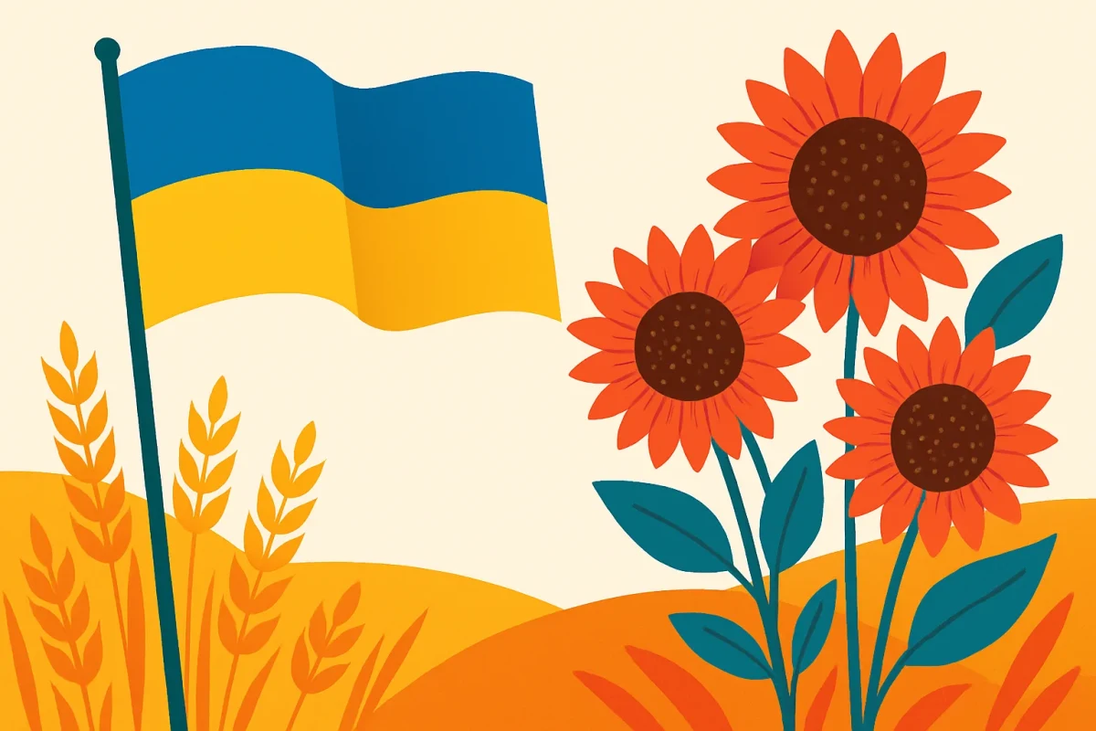 Привітання з Днем Незалежності України — картинка без напису