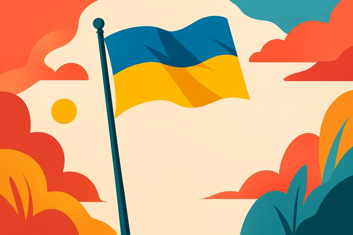 Привітання з Днем Державного Прапора — картинка без напису