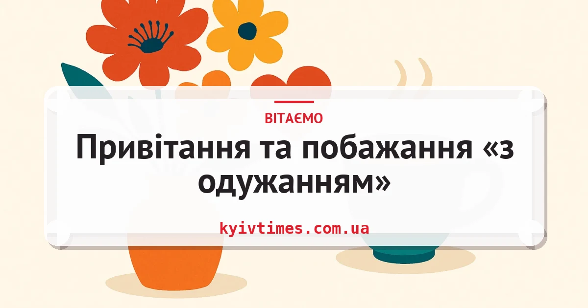 Привітання та побажання «з одужанням» — листівка з підписом