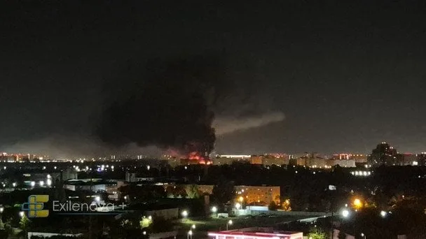 Масована атака дронів на південь Росії: пожежі на складах Ozon